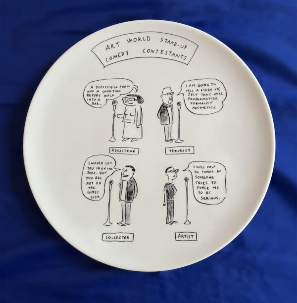 Pablo Helguera, Untitled (Comedy Show) plate